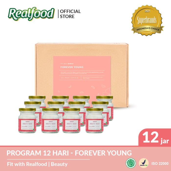 

MINUM-SIAP-DRINK-TO-READY- REALFOOD FOREVER YOUNG MINUMAN SARANG BURUNG WALET + KOLAGEN -READY-TO-