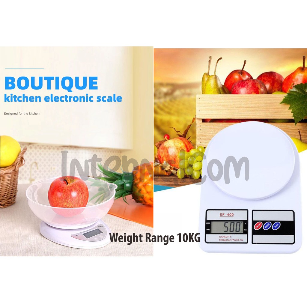 Timbangan Digital Dapur Kue Barang SF-400 Multi fungsi Maks 10KG