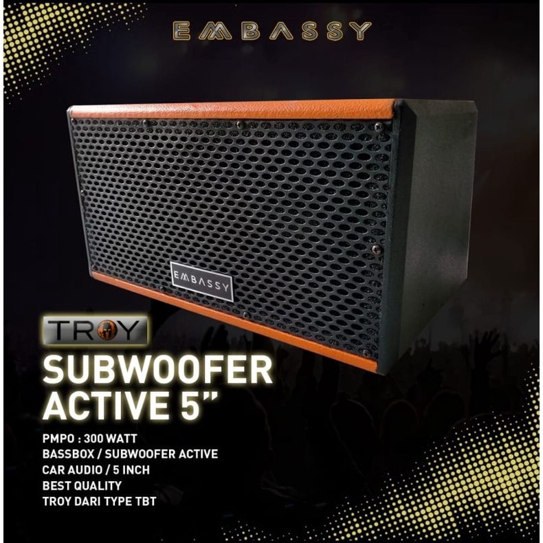 Speaker Subwoofer Embassy 5 inch Troy Car Audio TERBAIK