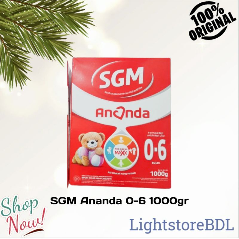 SGM Ananda 1 Susu Formula Bayi 0-6 Bulan 1000gr