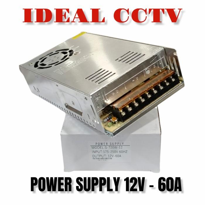Power Supply 12V 60A Power Suply Small 60 Ampere 12 Volt 720W Murni 60