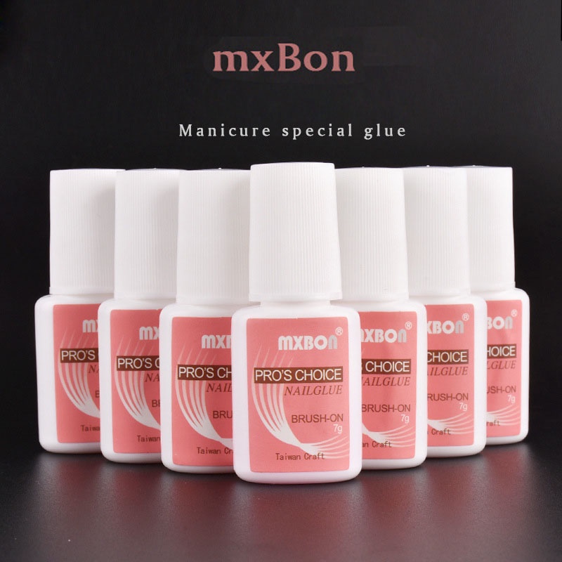 MXBON Nail Tip Glue Rhinestone Accessories Nail Art/Lem Kuku Palsu nail tip Glue/ Lem Cair Kuku Palsu Dan Dekorasi