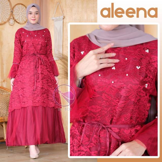 Gamis brokat import aleena