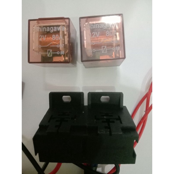 relay set lampu serba guna untuk semua lampu led 12 dan 24 v dc untuk 2 lampu
