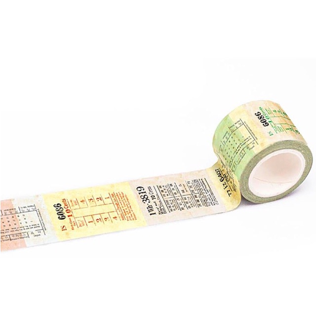 

[Sample] Washi Tape Tram Ticket