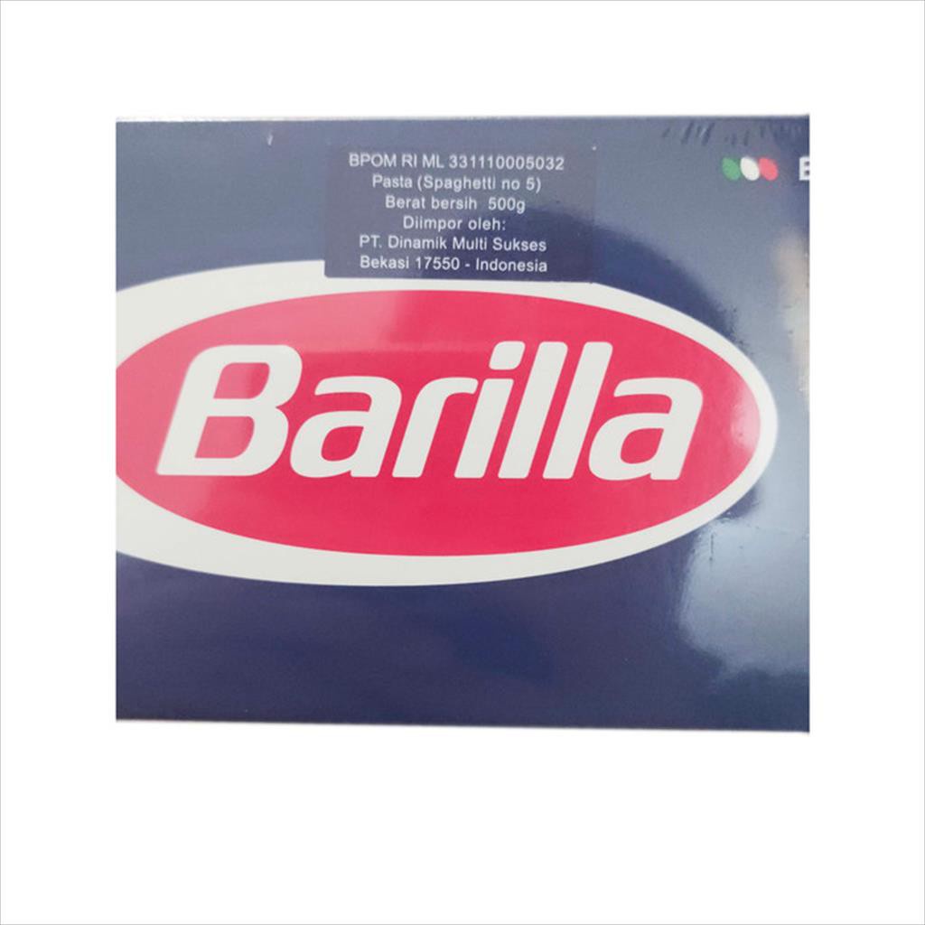 BARILLA SPAGHETTI 500 GR NO 5 - SPAGETI IMPORT HALAL NO 1 ITALIA