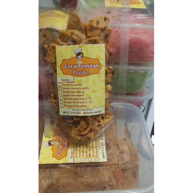 

Basreng bumbu pedas kemasan pouch 50 gr