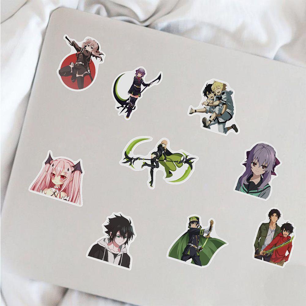 Agustina Seraph Of The End Stiker DIY Scrapbooking Tahan Air Laptop Self-Adhesive Alat Tulis Stiker Ponsel Dekorasi Graffiti Stiker