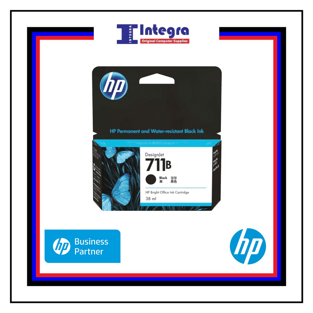 Tinta HP 711 Black Original Cartridge 38ml - CZ129A