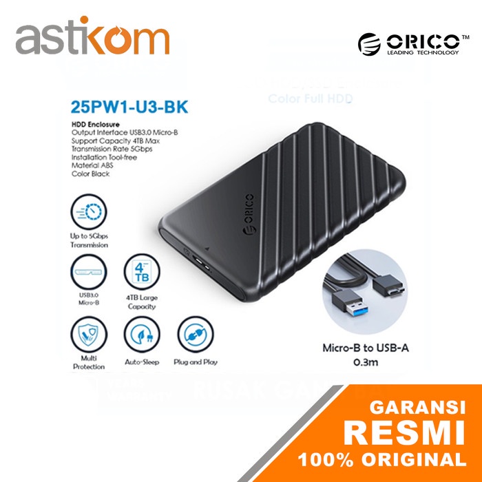 SSD/HDD Enclosure Orico 2.5&quot; USB 3.0 SATA III 25PW1-U3
