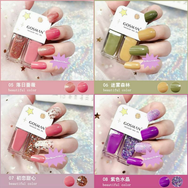 ( PART 2 ) KUTEK GOSMAN 2IN1 KUTEK 2 IN 1 NAIL POLISH KUTEK HALAL WATERBASED KUTEK PEEL OFF