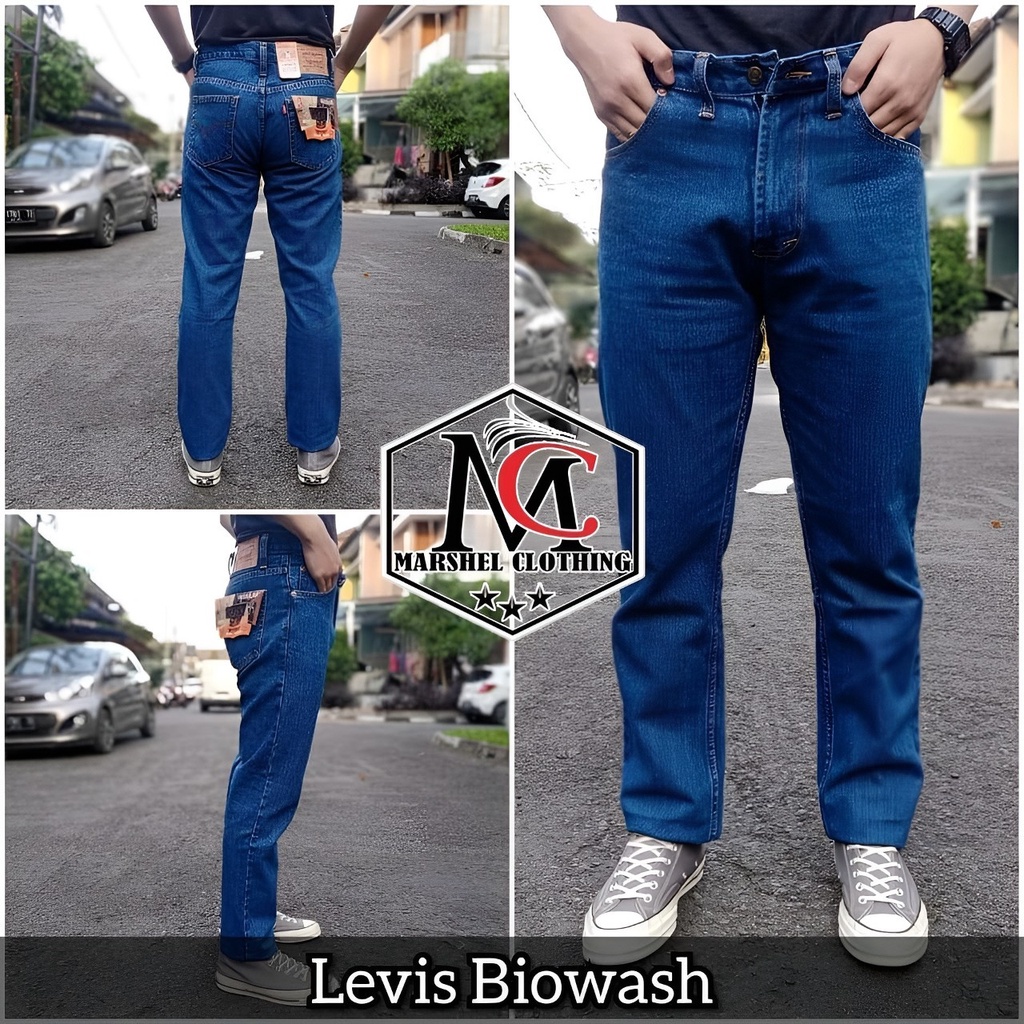 RCL - Celana Jeans  Premium Standar Regular Pria/Jeans Panjang Cowo Regular Standar