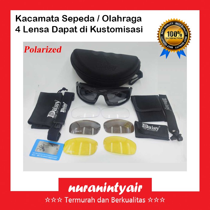 Kacamata Sepeda Sport 4 Lensa Customable Sunglasses Kacamata Olahraga