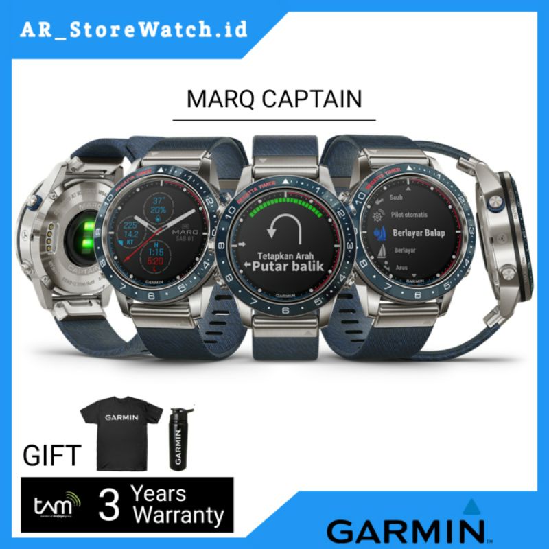 GARMIN Marq Captain Collection Jam Tangan Smartwatch Original Tam & Garansi Resmi Tam