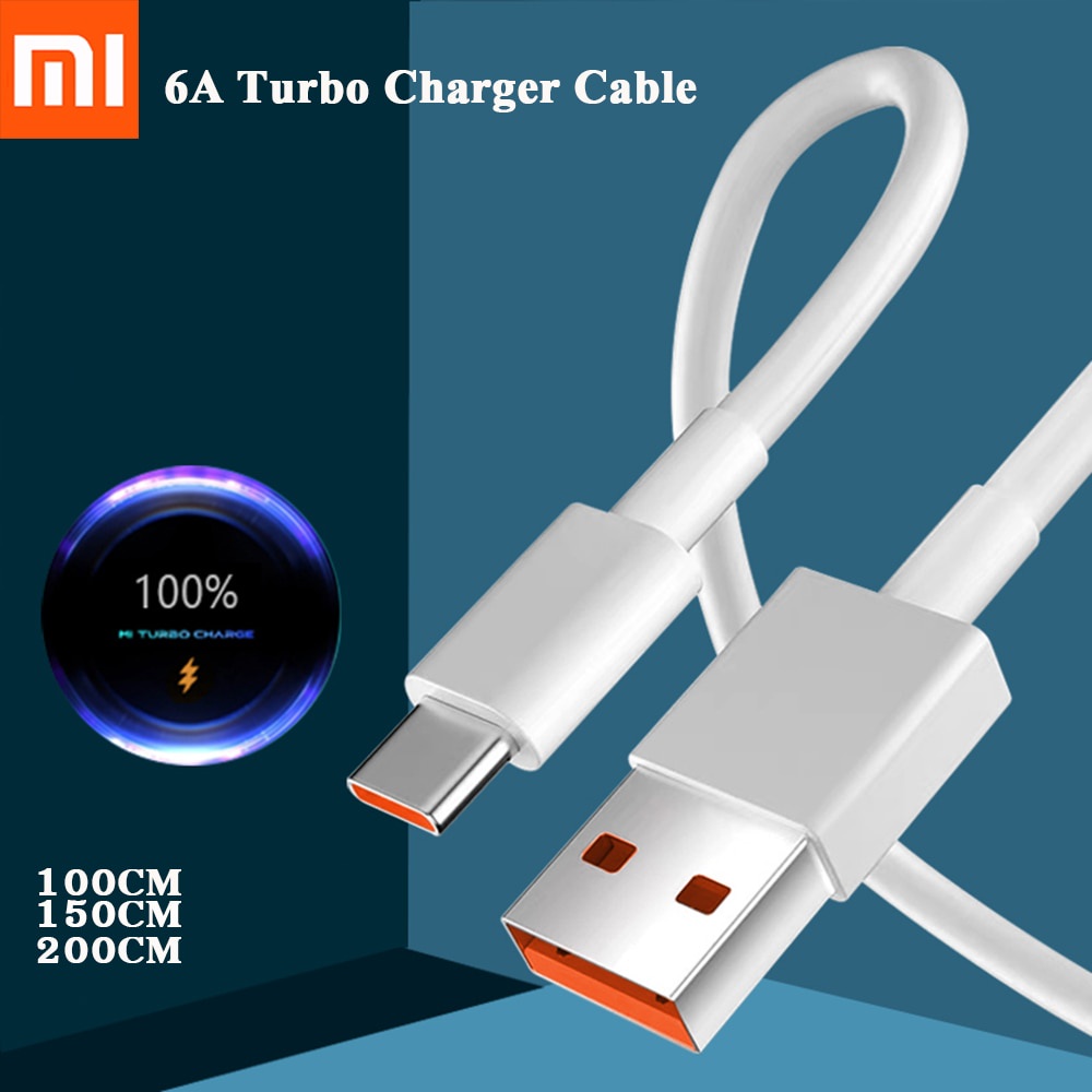 KABEL DATA XIAOMI TURBO TYPE C ORIGINAL 5A 33W MAX