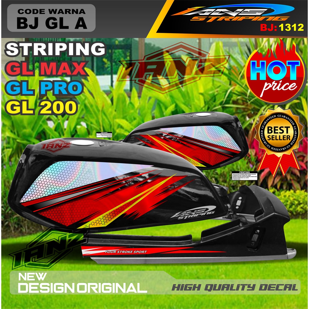 STIKER STRIPING GL MAX HOLOGRAM / STRIPING GL PRO MAX VARIASI HOLOGRAM / STRIPING GL HOLOGRAM