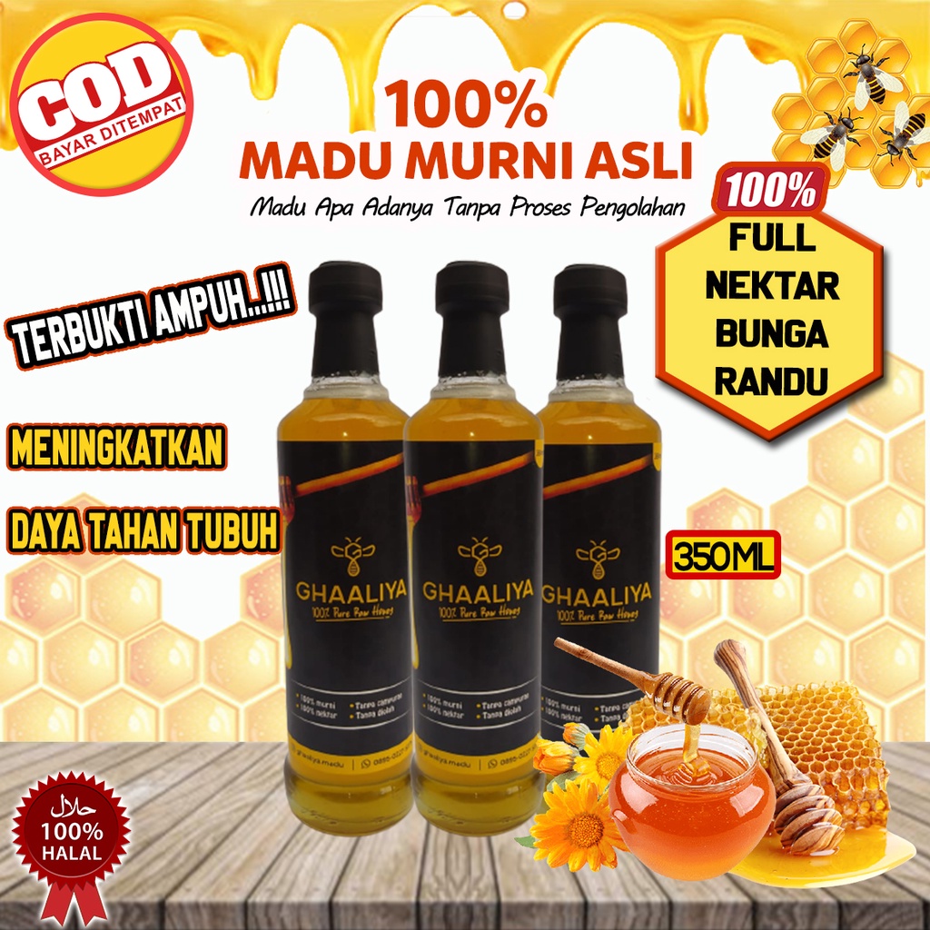 

Madu Ghaaliya 100% Nektar Randu 350ML