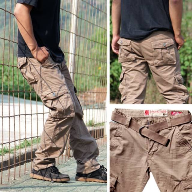 CELANA GUNUNG PANJANG PRIA / CARGO / OUTDOOR + GRATIS SABUK