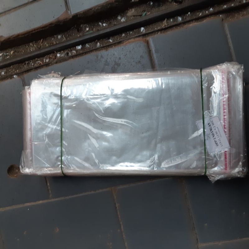 Isi 100 lembar opp undangan 12 x 25 cm