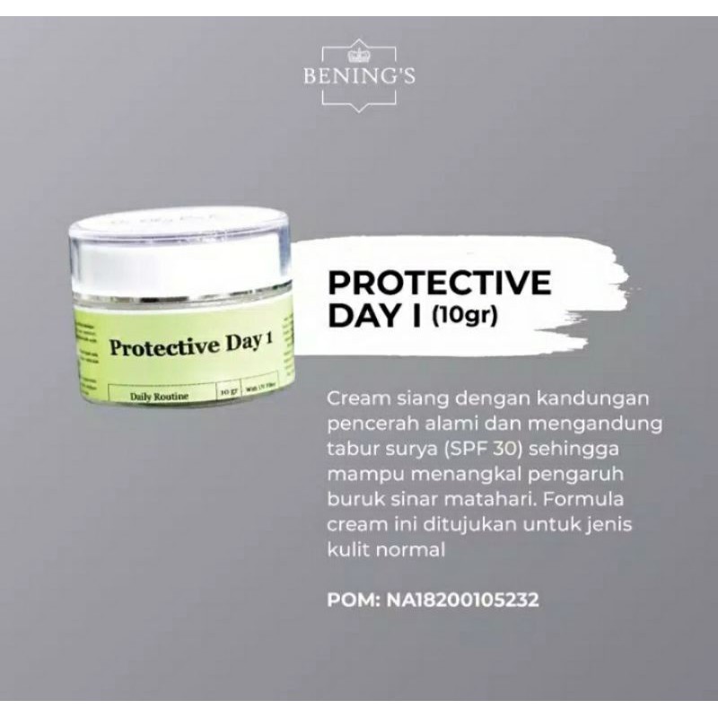 Protective day cream Benings skincare