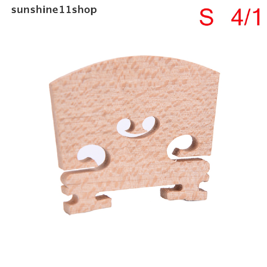 Sho 1pc Bridge Biola Bahan Kayu Ukuran 1 / 4 1 / 2 3 / 4 4 / 4