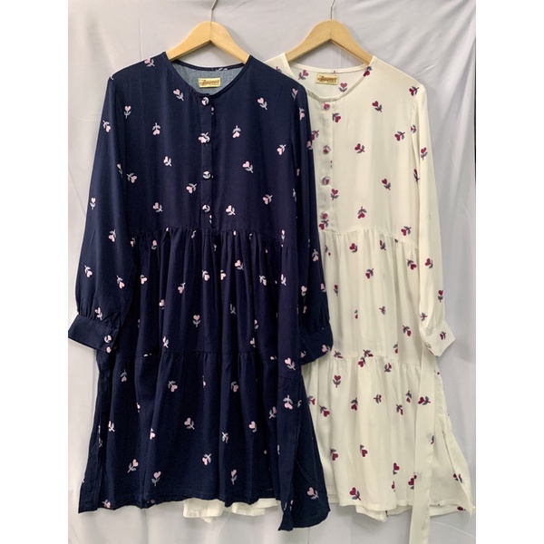 Tunik Rayon Motif Bunga Aludza