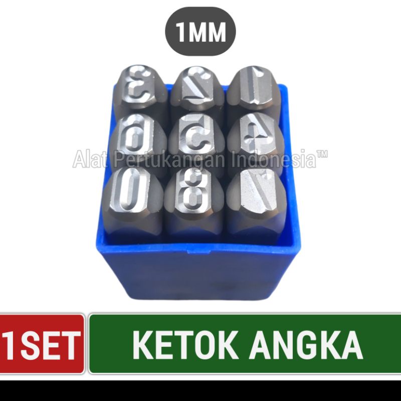 ALAT KETOK ANGKA NOMOR MESIN KENDARAAN MASUS MADE IN GERMANY 1 MM KETOKAN MOTOR STAMPEL STEMPEL