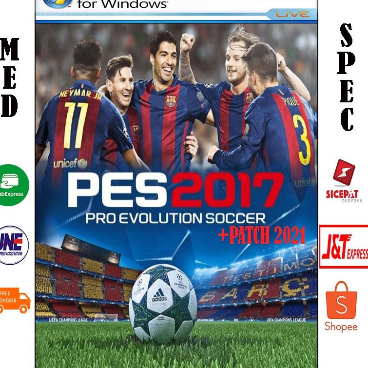 [KODE BX493] PES 2017 PC/PES 17 +UPDATE PATCH 2021 DVD GAME GAMING LAPTOP KASET CD GAME