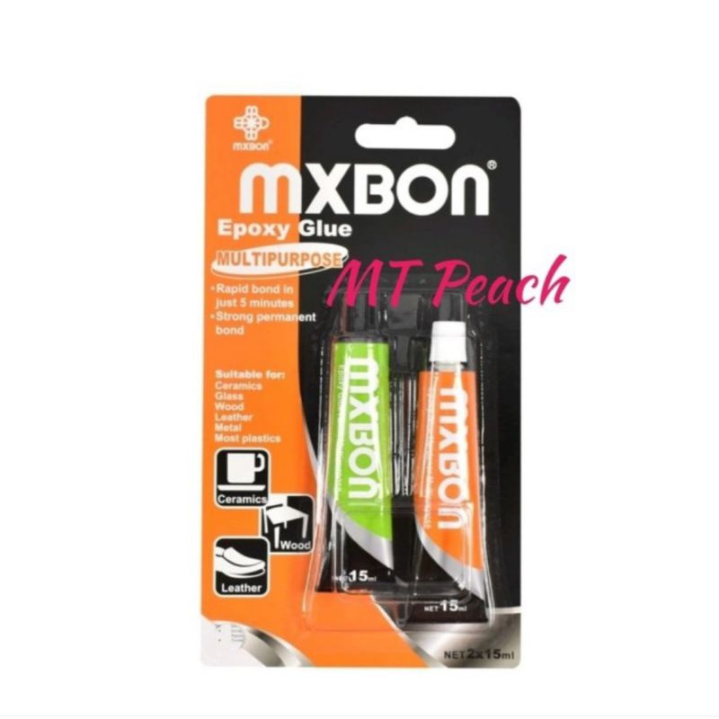 

MXBON SET LEM EPOXY SERBAGUNA RAPID 15ML 2PCS RAPID EPOXY MULTIPURPOSE