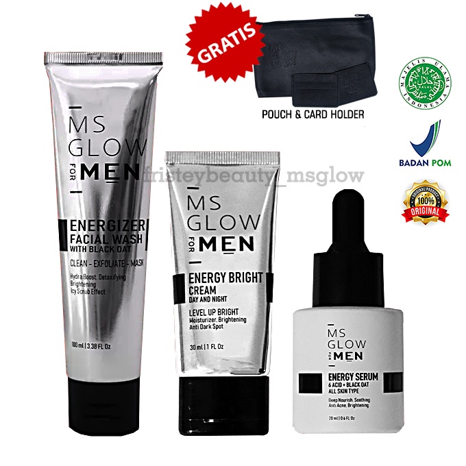 Ms Glow For Men Paket Wajah Original