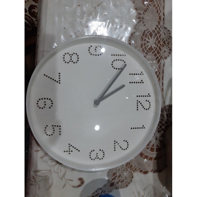 TRMMA Jam dinding, putih, 25 cm