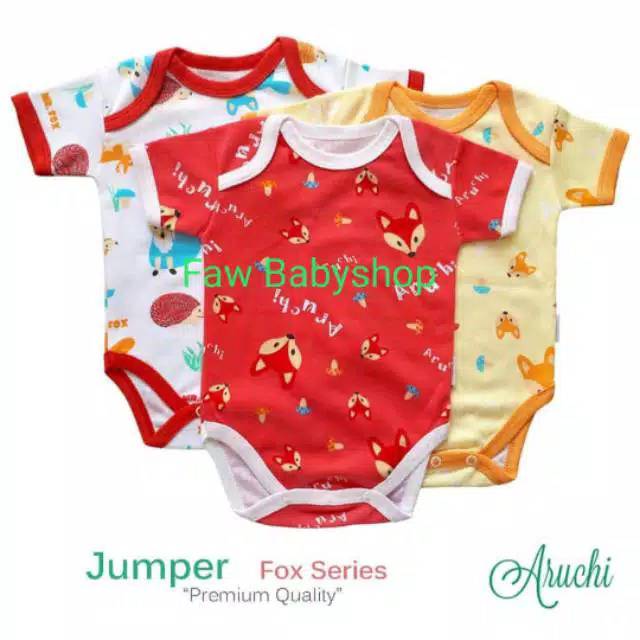 1Pcs Aruchi Jumper Pendek Segitiga Premium Size S,M,L (0-12bulan)