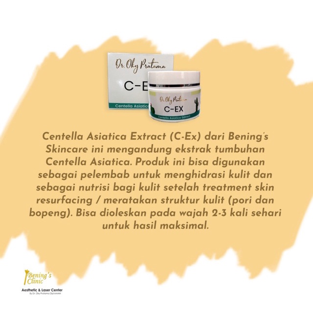 Bening's C-EX (Centella Asiatica Extract) Cream Bopeng Benings Skincare