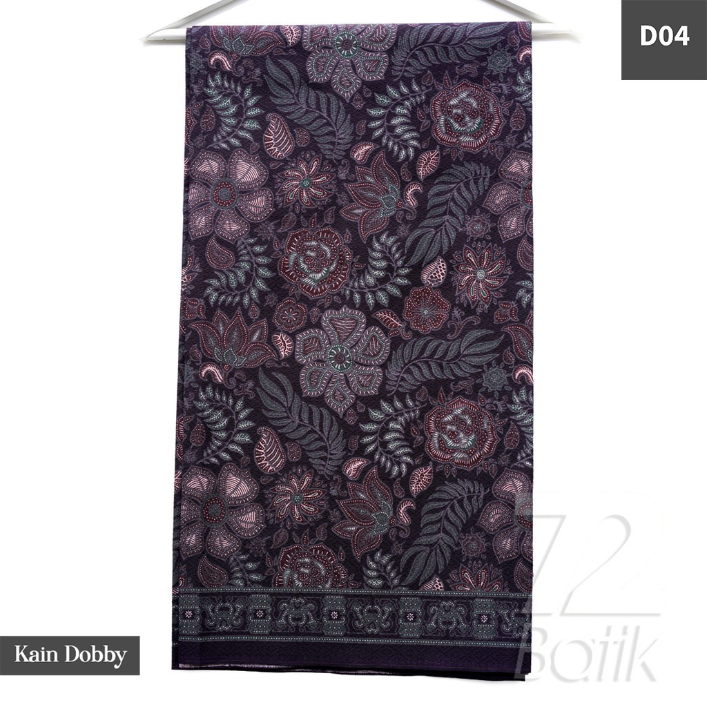 KAIN BATIK PREMIUM Dobby Motif Kembang Warna Hitam Item Ireng Dolbi Dobi Doby Viscos 726288 CAP 72 - Jarik Jarit Samping Kebat Panjang Batik Dobby Modern Premium Bahan Seragam Batik Pernikahan Kantor Keluarga Murah Kamen Jadi Batik Bali Lembaran