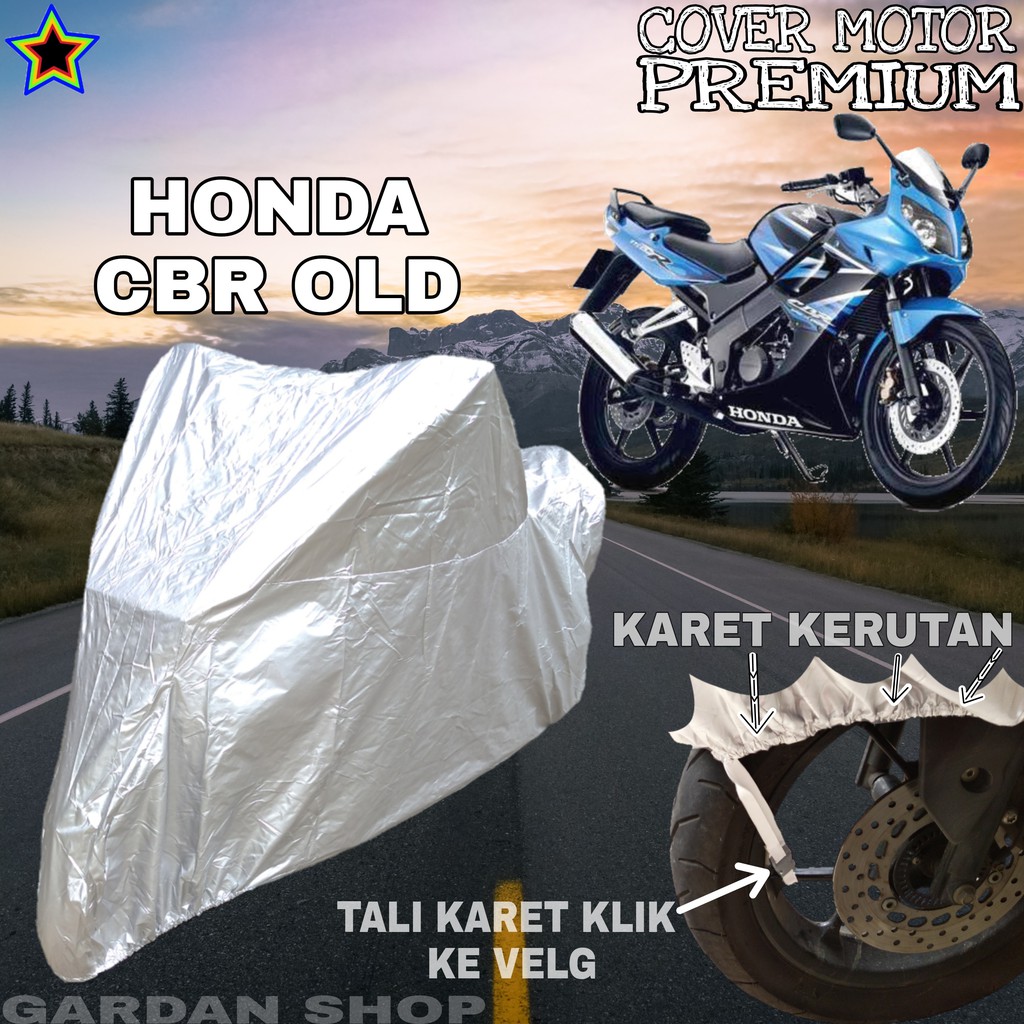 Sarung Motor HONDA CBR OLD SILVER POLOS Body Cover Penutup Motor Honda Cbr PREMIUM