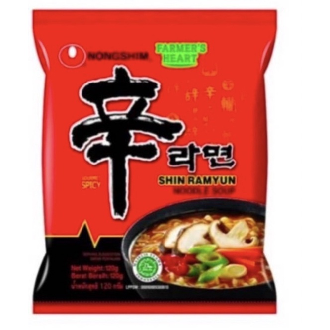 

NONGSHIM Shin Ramyun Ramyeon Instant Korean Noodle / Mie Instant Korea / HALAL - 120GR