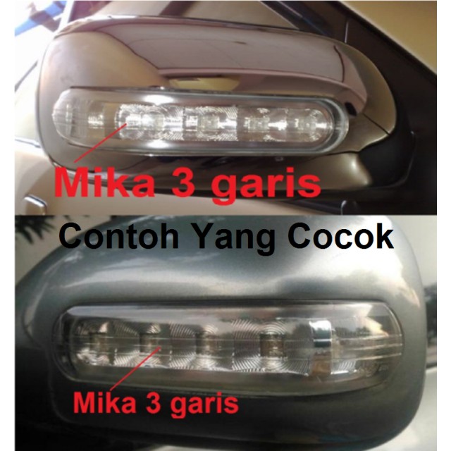 Mika Lampu Sein Sen Cover Spion Avanza Xenia Innova Vios Yaris Panther Lama 3 Garis 1buah Shopee Indonesia