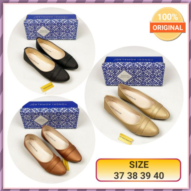 Sepatu Wanita Yongki Komaladi Original Branded Matahari Sepatu Kerja kantor Flip Flop Teplek Wanita