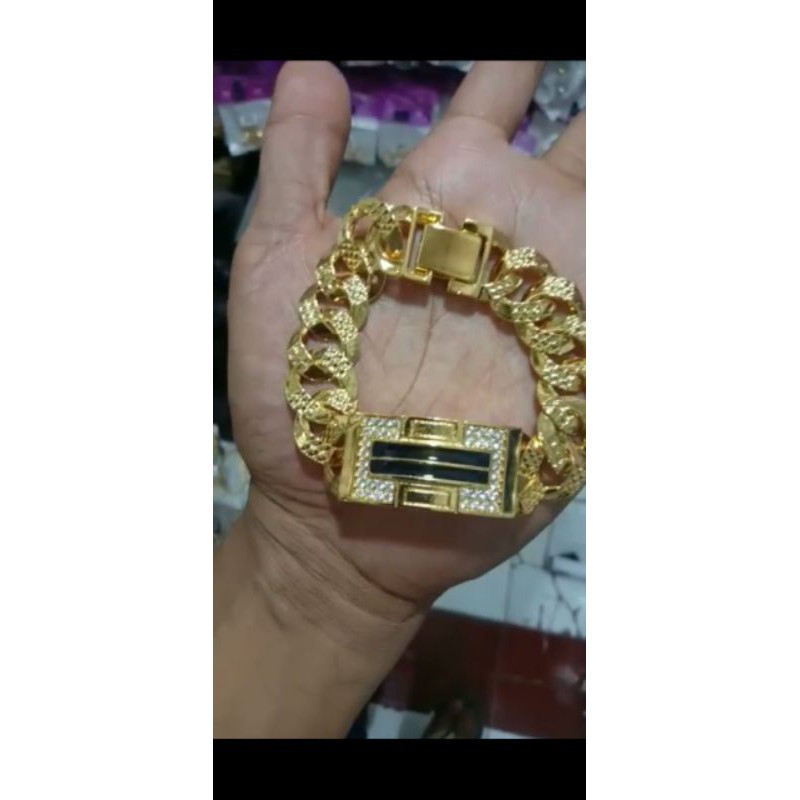 gelang emas kadar renda sisik naga flat berat 10 gram