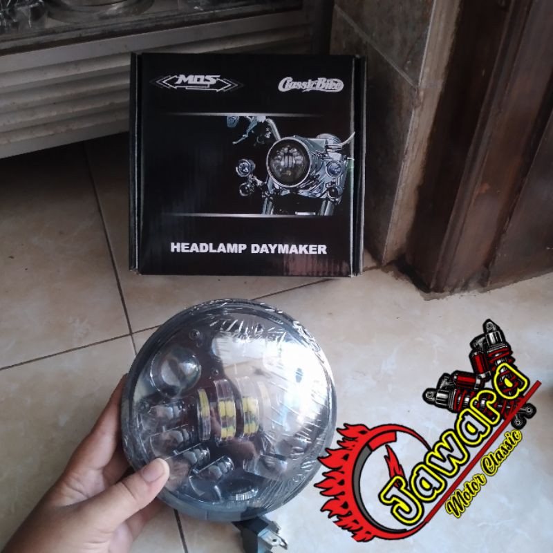 Lampu depan LED DAYMAKER 5,75 inchi 16 mata