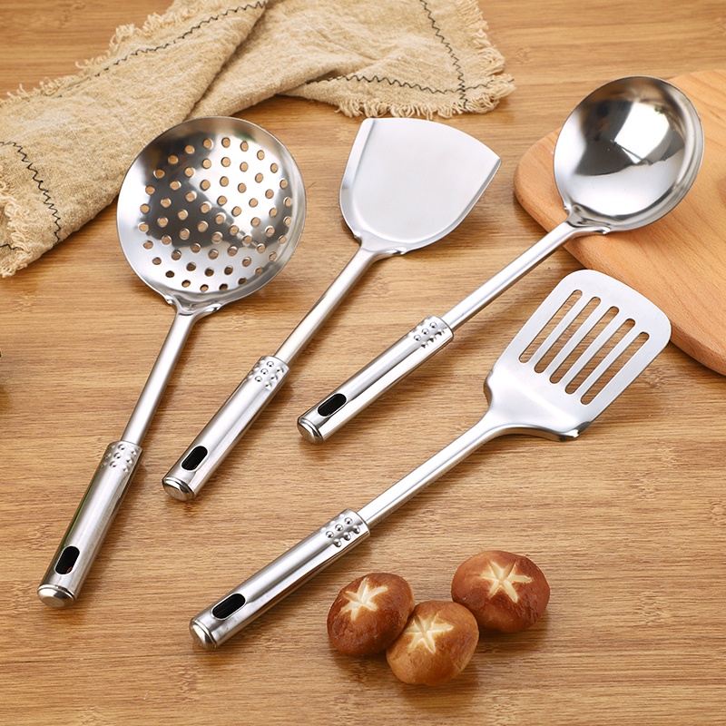 HOVELSHOP Spatula Set Stainless Sutil Centong Kuah Peralatan Masak Kitchen Tools Anti Karat