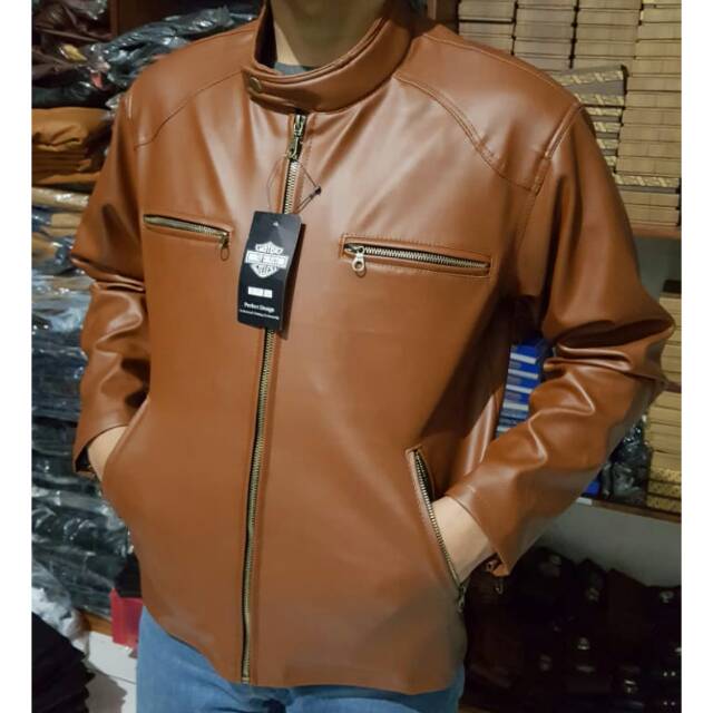 jaket motor pria laki laki jaket touring jaket kulit asli garut terlaris murah meriah nyaman keren