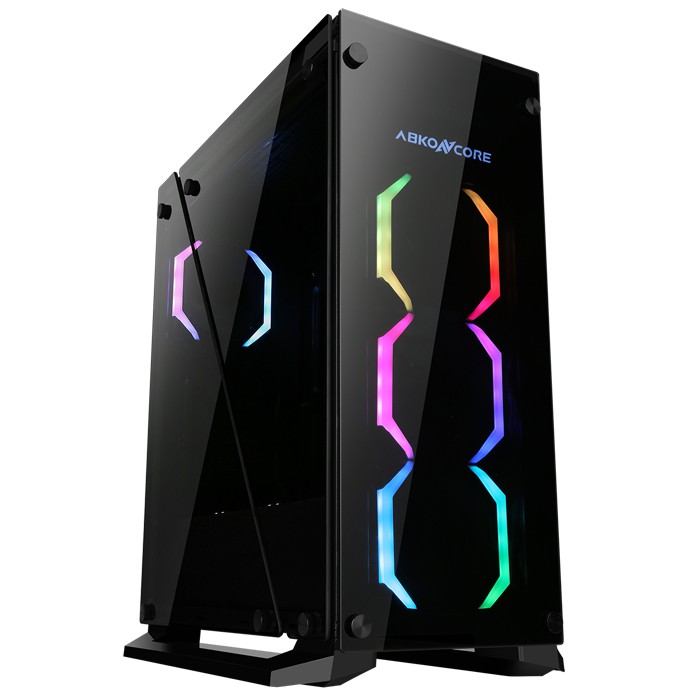 ABKO TENGRI 550 ATX - 6x Temper - Front Logo LED - Case Abkoncore