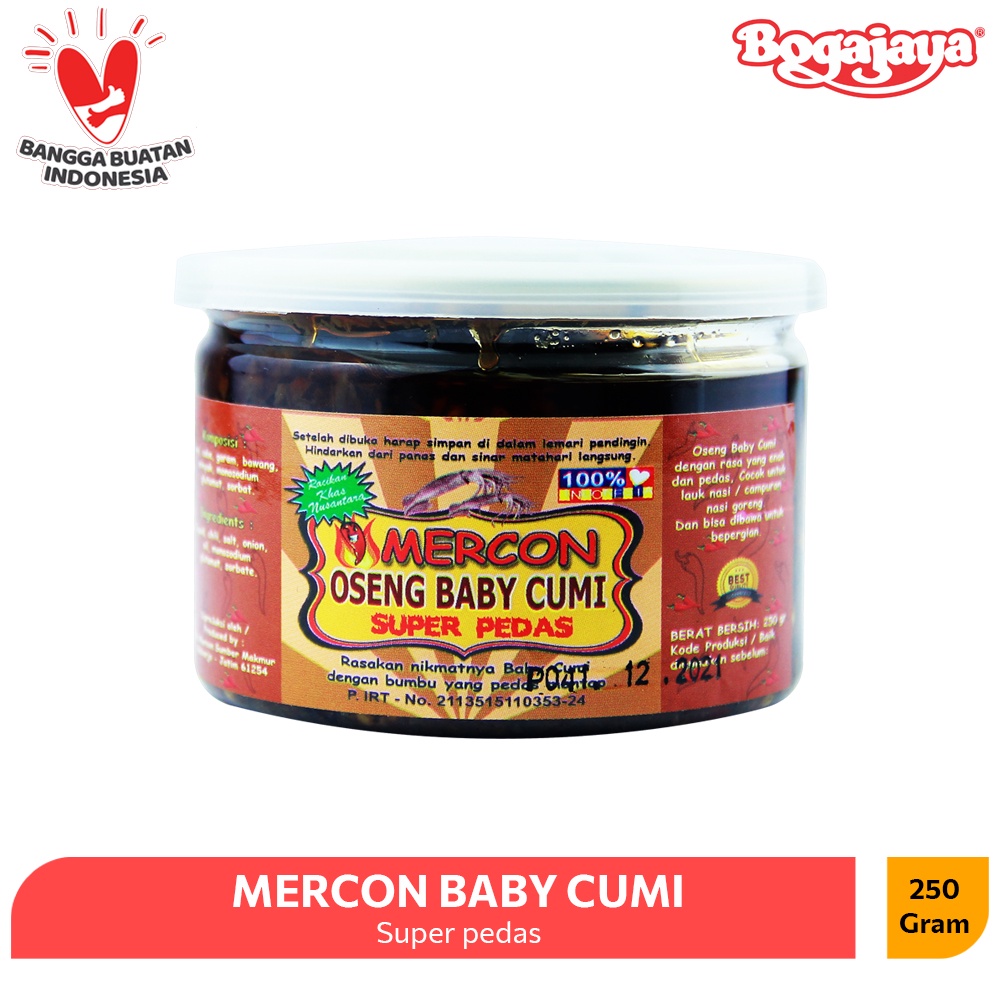 

MERCON OSENG BABY CUMI OLEH OLEH SURABAYA 250 GRAM / LAUK PRAKTIS SUPER PEDAS