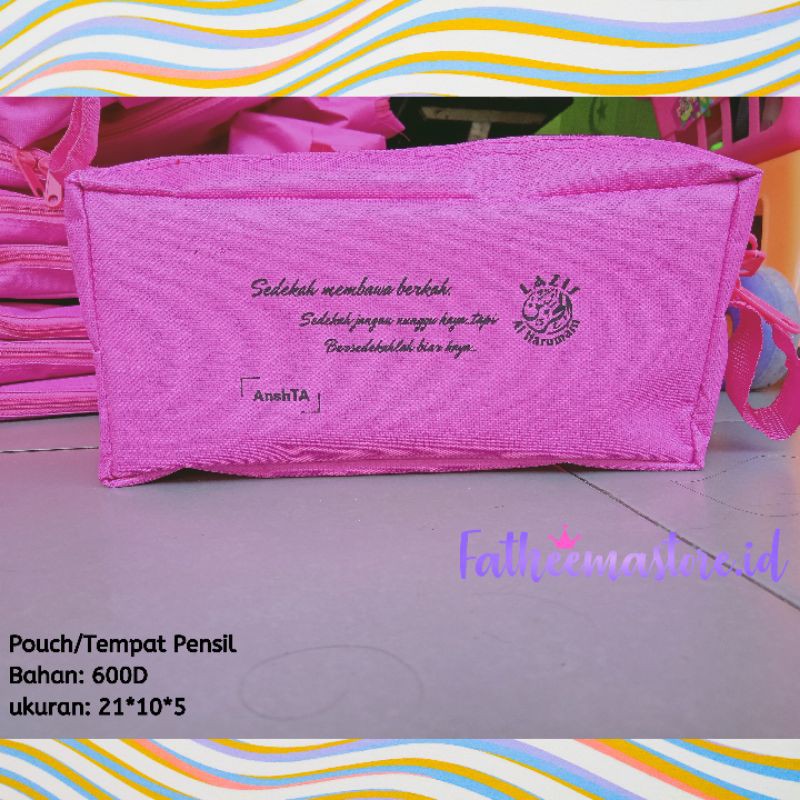 

pouch / tempat pensil custom sablon
