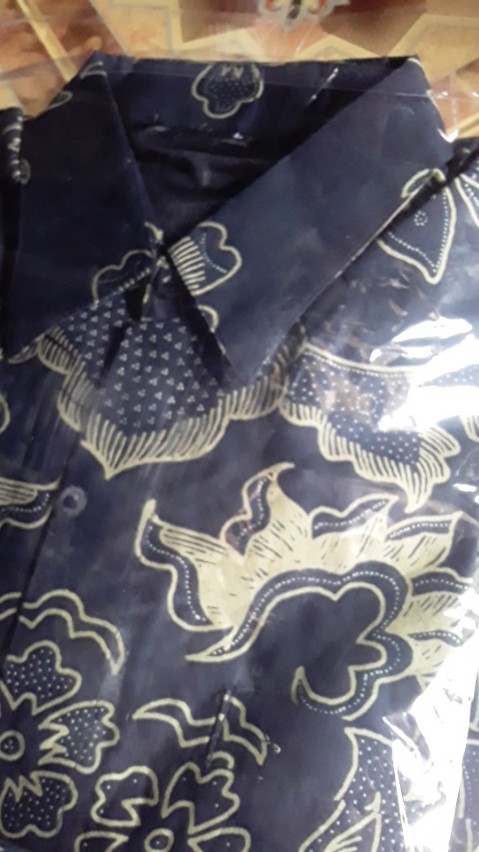 Sedjiwo Dongker Kemeja Batik Pria Full Furing Bahan Katun Halus Primisima