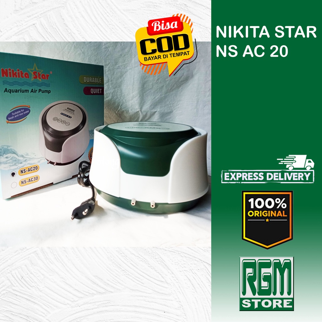 NIKITA STAR NS AC 20 AC20 NSAC20 AERATOR 2 LUBANG AIRPUMP AQUARIUM