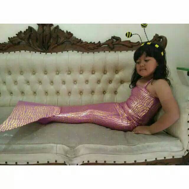 Mermaid PUTRI DUYUNG pakaian dress renang anak-anak cantik Imut