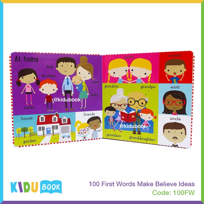 Buku Cerita Bayi dan Anak 100 First Words Kidu Toys