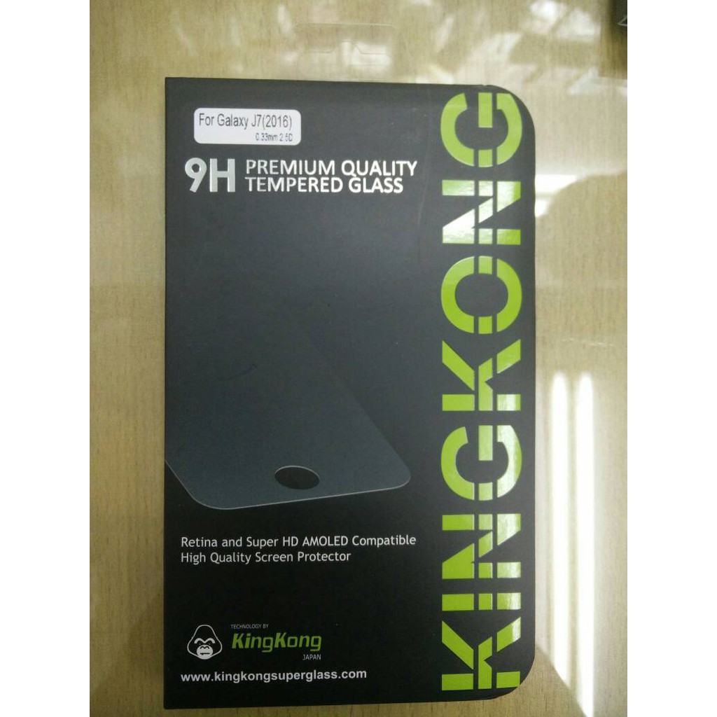 Premium Tempered Glass / Anti Gores Samsung J7 merk KingKong